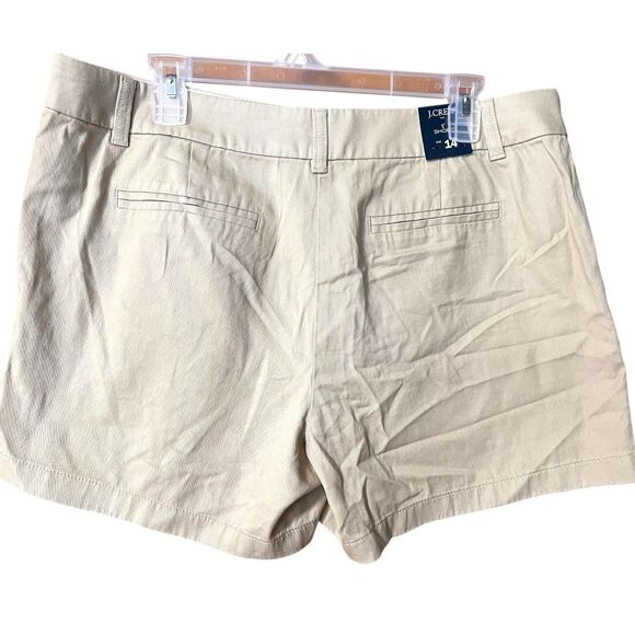 NWT J.Crew Khaki Twill 5" Shorts Size 14 Preppy Classic Outdoor Basic Neutral - Picture 4 of 6
